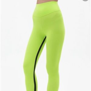 Splits59 Liya Airweight Leggings Neon Green NWT